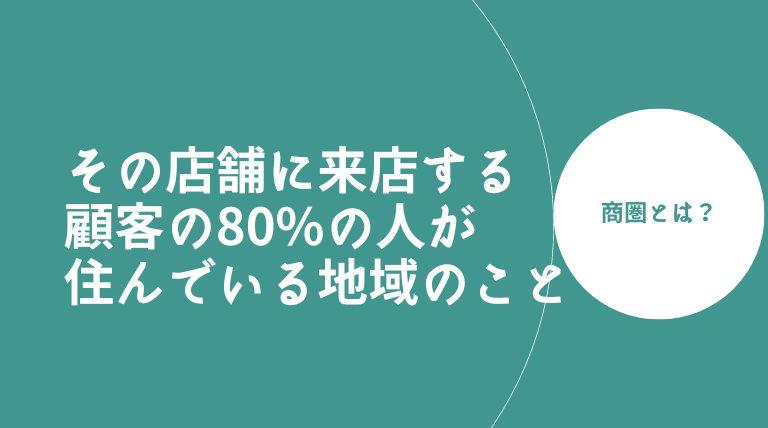 商圏とは？を説明する画像